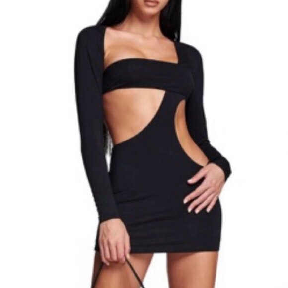 IAMGIA Black cut out mini Dress xs/s - Picture 1 of 4